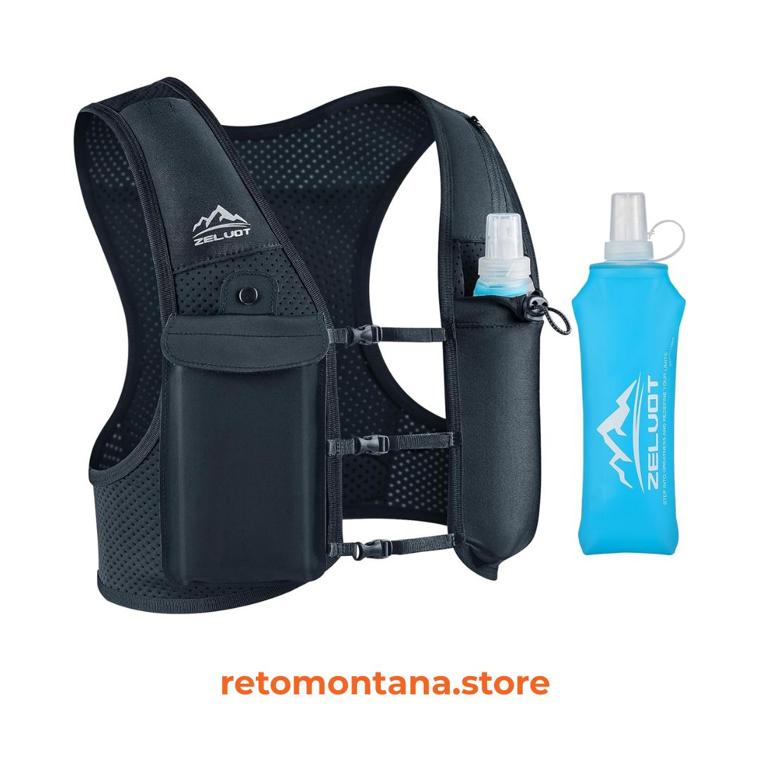 Chaleco hidratación neopreno 500ml confiable, versatil, ultraligero para trail running Guatemala