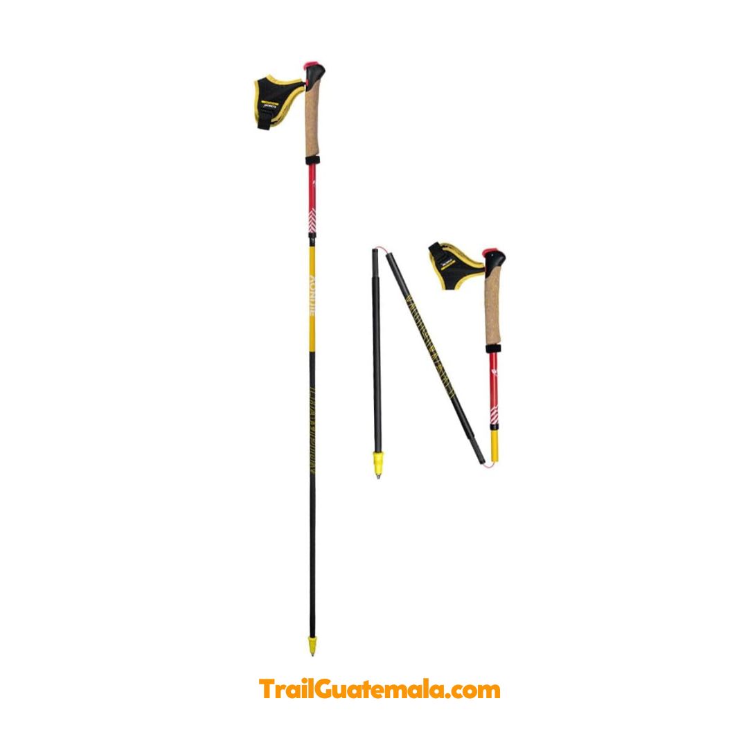 Bastones AONIJIE ULTRATRAIL PRO de carbono ultralivianos para eventos trail en Guatemala