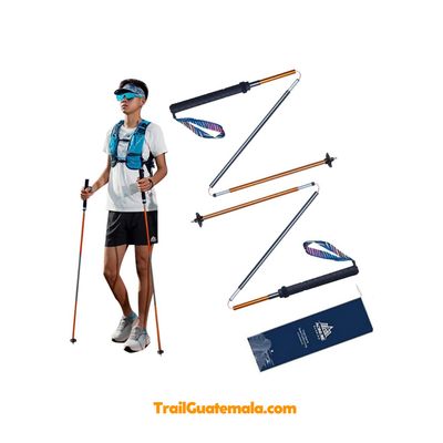 Bastones AONIJIE ULTRATRAIL PRO plegables aluminio con bloqueo rápido running trail Guatemala