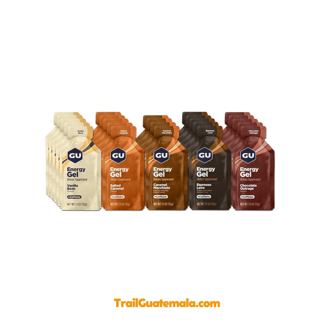 GU Gel energético deportivo 100 cal multideportes, running Guatemala.