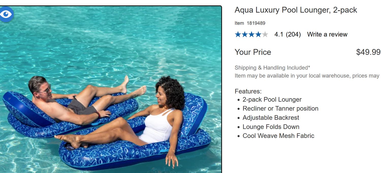 AQUA LUXURY 2PK Retail $45