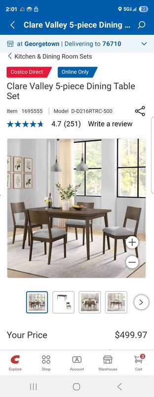CLARE VALLEY 5PC DIN SET Retail $500