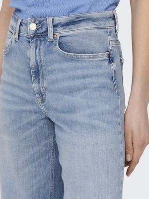 ONLY MADISON BLUSH HIGH WAIST WIDE - LIGHT BLUE DENIM