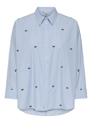 ONLY ZEIDI GRACE BOW EMB SHIRT