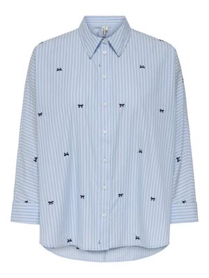 ONLY ZEIDI GRACE BOW EMB SHIRT