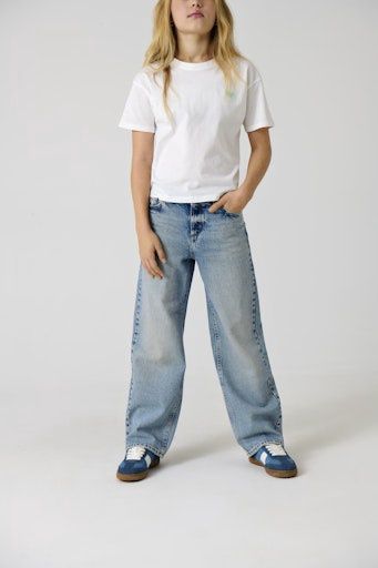 ONLY GIRL ELLA MID WAIST  WIDE LEG DENIM
