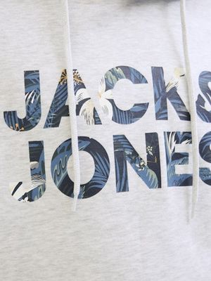 JACK &amp; JONES BRYAN CROP LOGO HOODIE