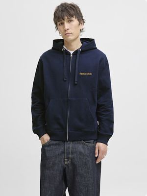 JACK &amp; JONES NORREBRO EMB ZIP HOODIE