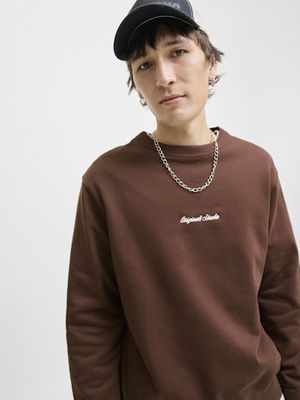 JACK &amp; JONES NORREBRO EMB CREW SWEATSHIRT