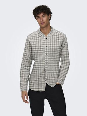 ONLY &amp; SONS GUDMUND  CHECKED SHIRT