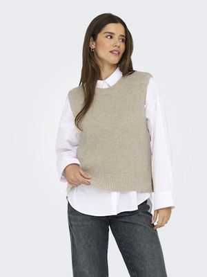 ONLY PARIS LIFE SLIT VEST KNIT