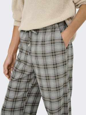 ONLY ISADORA LIFE REGULAR PULL WIDE CHECK PANT