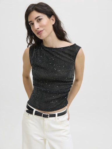 JJXX HOLLY ASYM GLITTER TOP