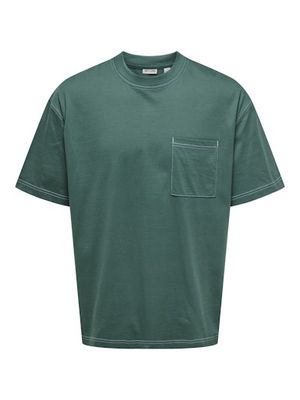 ONLY &amp; SONS LARRY LIFE OVZ  POCKET TEE