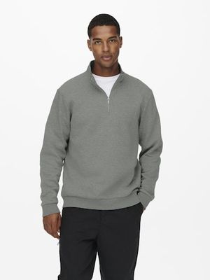 ONLY &amp; SONS CERES HALF ZIP SWEAT
