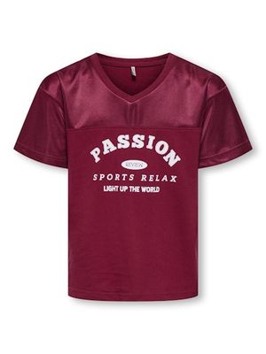 ONLY GIRLS LULUP  V-NECK SPORTY TOP JRS
