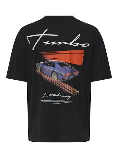 ONLY &amp; SONS TORETTO LOOSE TEE, Colour: BLACK / TURBO, Size: S