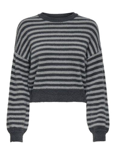 ONLY PIUMO PULLOVER KNIT, Colour: BLACKENED PEARL, Size: XS