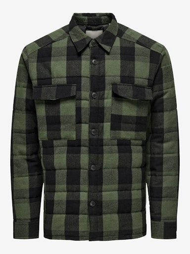 ONLY &amp; SONS GUDMUND CHECK SHACKET
