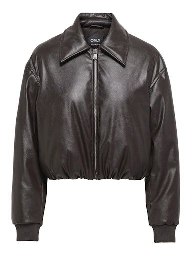 ONLY MARIE FAUX LEATHER PUFFER