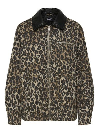 ONLY IVRA CANVAS PU COLLAR JACKET