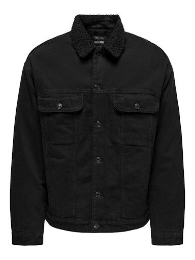 ONLY &amp; SONS WILSON SHERPA DENIM JACKET