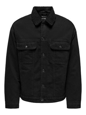 ONLY &amp; SONS WILSON SHERPA DENIM JACKET