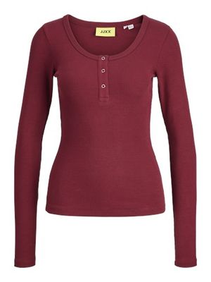 JJXX FATIMA LS BUTTON RIB TOP JRS