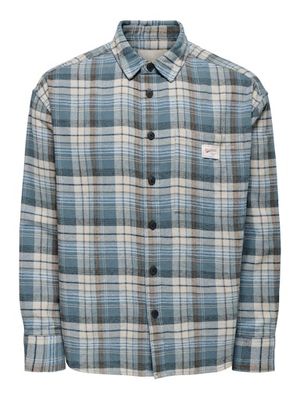 ONLY &amp; SONS JACK LS FLANNEL SHIRT