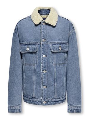 ONLY &amp; SONS JR WILSON SHERPA DENIM JACKET