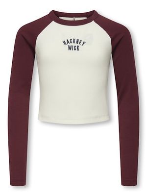 ONLY GIRLS BINA LIFE O-NECK CONTRAST TOP