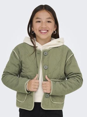 ONLY GIRLS TENNA CONTRAST QUILTED JACKET