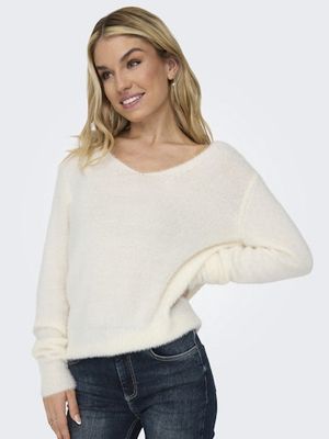 ONLY ELLA PIUMO LS V-NECK KNT