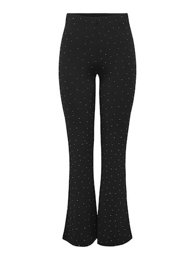 ONLY ZITA FLARED PANT, Colour: BLACK, Size: XS