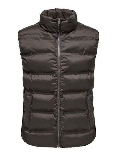 ONLY &amp; SONS UNION SEAMLESS LIFE PUFFER VEST, Colour: COFFEE BEAN, Size: S
