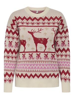 ONLY XMAS RAIN GLITTER O-NECK KNIT