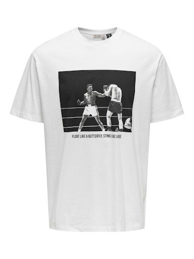 ONLY &amp; SONS MUHAMMAD ALI RELAXED TEE