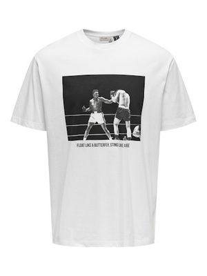 ONLY &amp; SONS MUHAMMAD ALI RELAXED TEE