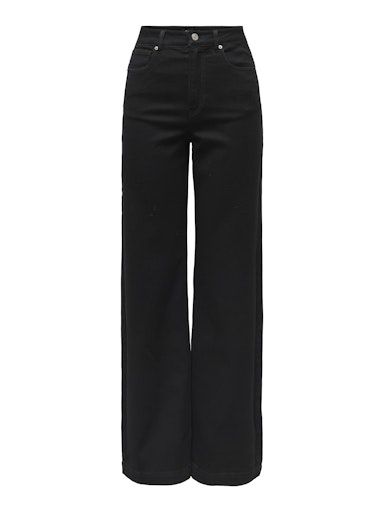 ONLY MADISON-ROYAL HIGH WAIST  WIDE DENIM, Colour: BLACK, Size: XS/32