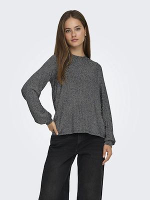 ONLY CAROL L/S GLITTER BOW TOP