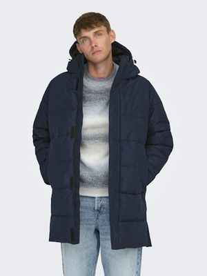 ONLY &amp; SONS CARL LIFE LONG QUILTED COAT