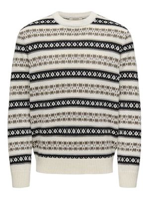 ONLY &amp; SONS FAME RELAXED NORDIC CREW KNIT