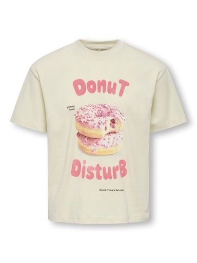 ONLY GIRLS TABITA LIFE BOXY TOP, Colour: BIRCH, Size: 122/128 (7/8)