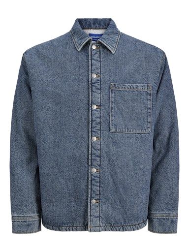 JACK &amp; JONES JAMES DENIM TEDDY OVERSHIRT