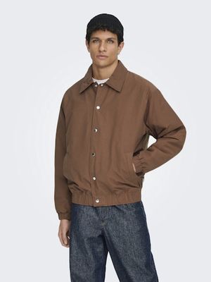 ONLY &amp; SONS BRATT LIFE PADDED COACH JACKET