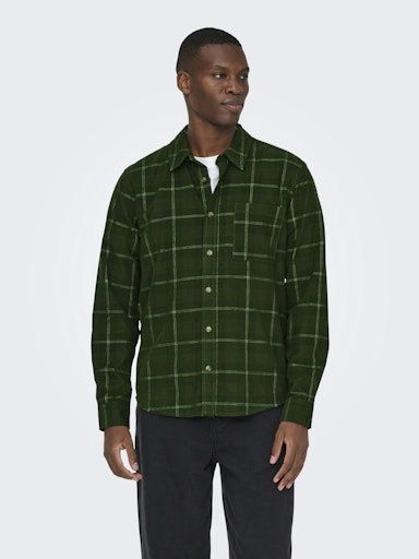 ONLY &amp; SONS WILLIAM CORD LS SHIRT