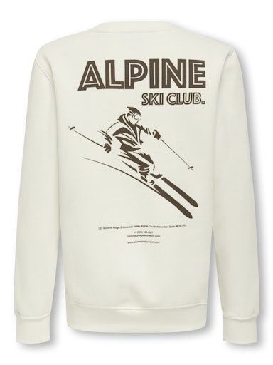 ONLY &amp; SONS JR CONNOR SNOW SWEATSHIRT, Colour: CLOUD DANCER, Size: 122/128 (7/8)