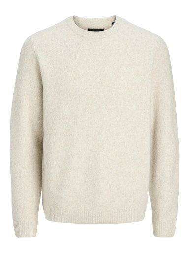 JACK &amp; JONES SIMON SOUFFLE KNIT CREW NECK, Colour: SILVER LINING, Size: S