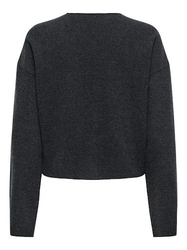 ONLY MATTY LOOSE CARDI SWEATER, Colour: DARK GREY, Size: XS
