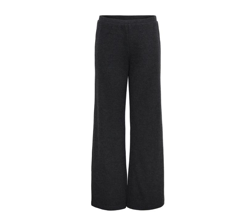 ONLY MATTY WIDE PANT, Colour: DARK GREY MELANGE, Size: XS